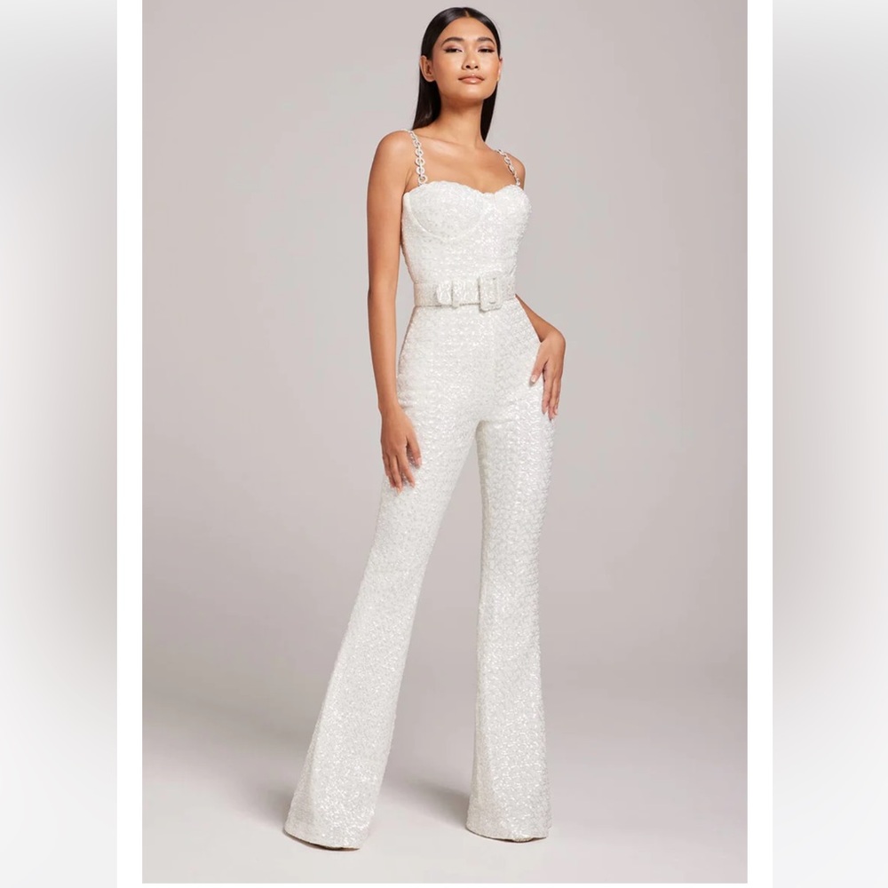 Nadine Merabi Lucinda white jumpsuit